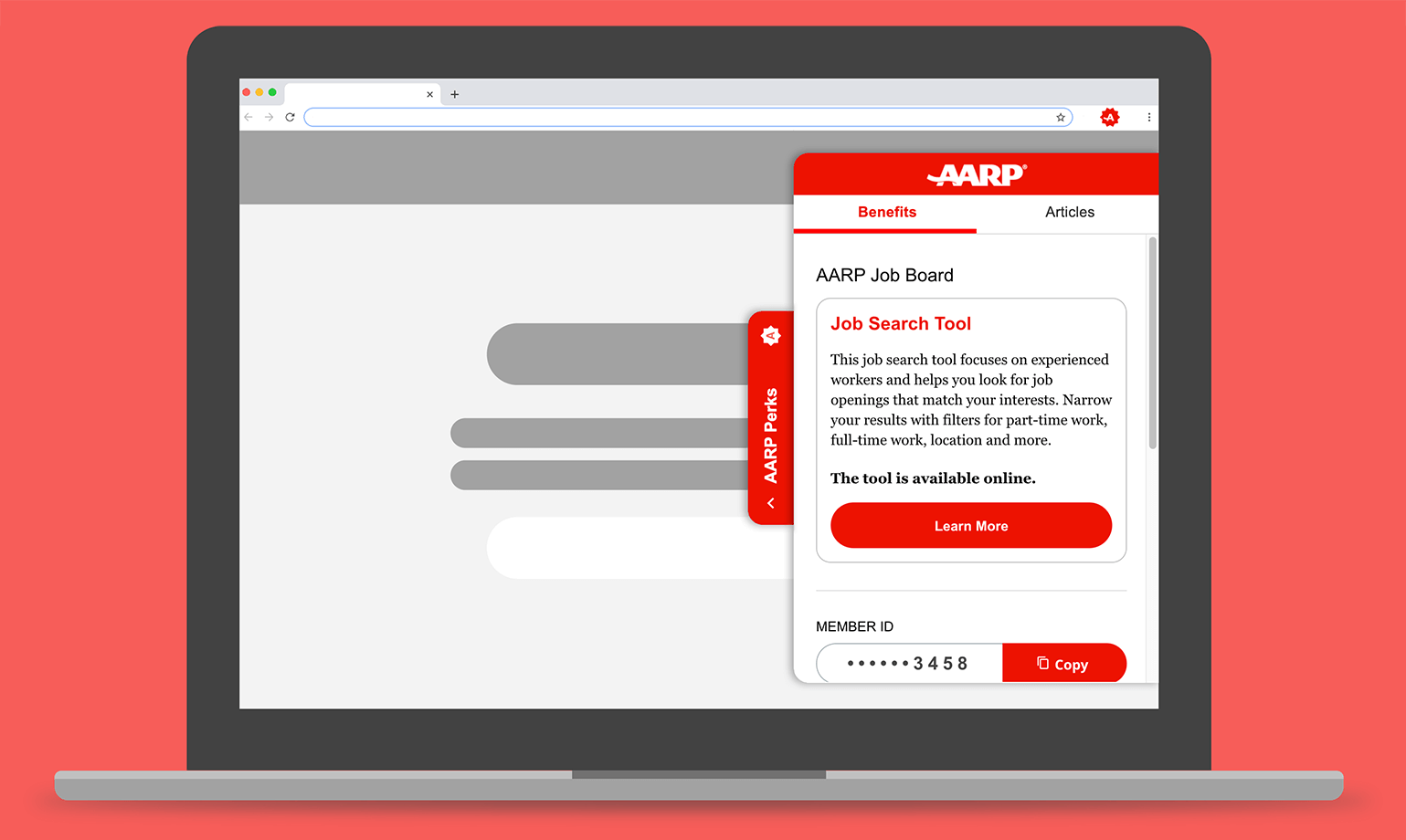 Example from AARP Perks