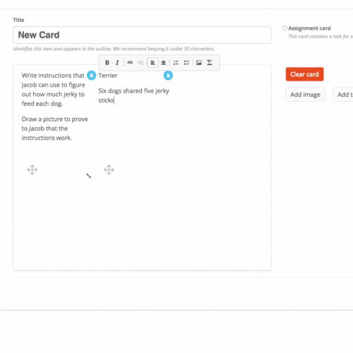 Prototype for initial version of slide builder